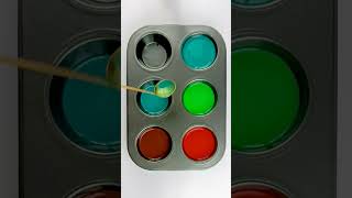 Green 🟢 red 🔴 Teal 🔵 Vs Color Mixing 34 colormixing satisfying satisfyingvideo [upl. by Prestige]