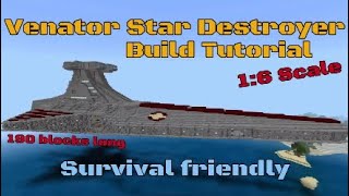 Minecraft Star Wars Venator Star Destroyer Tutorial [upl. by Acirretal74]