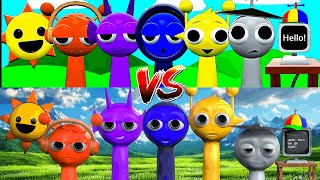 Original Sprunki 3D vs 3D Fake Version  CAT CALL [upl. by Catlin]