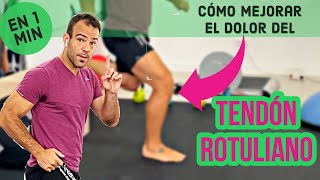 Rehabilitación de TENDINITIS ROTULIANA🔥 Ejercicio para la INFLAMACIÓN del TENDÓN ROTULIANO💪🏻 [upl. by Aenea]