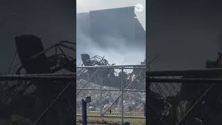 Video shows destruction smoke still rising at BioLab facility  USA TODAY [upl. by Endres]