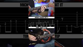 Beat It Michael Jackson Guitar Riff with Tabs [upl. by Leiria]