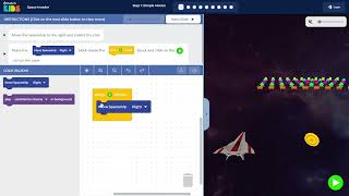 Space Invaders  Hour of Code  Step 1 Walkthrough [upl. by Duston]