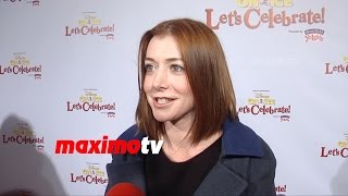 Alyson Hannigan Interview  Disney on Ice Lets Celebrate Premiere  Red Carpet [upl. by Akenehs]