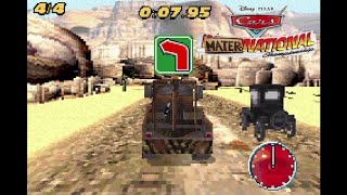 Cars Mater National Championship  GBA Gameplay [upl. by Nalim]