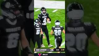 2020 MHSAA Football State Championship New Lothrop vs TCSF Bryce Cheney interception football [upl. by Hgielsel]