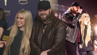 Watch Avril Lavigne and Nate Smith ROCK OUT on ACM Awards Stage [upl. by Auqkinahs]