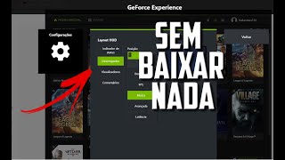 Monitorando o desempenho em jogos SEM BAIXAR nenhum programa  GEFORCE EXPERIENCE [upl. by Niwrehs]