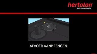 HERTALAN EPDM  hemelwaterafvoer aanbrengen [upl. by Adnwahsat]