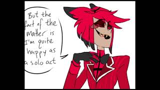 Hazbin Hotel Comic Dub Alastor Declines Vox [upl. by Litch]