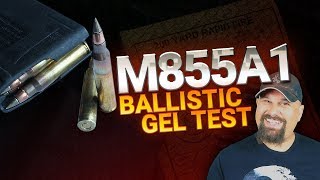 M855A1 Reduced Velocity  Ballistic Gel Test [upl. by Eiramllij]