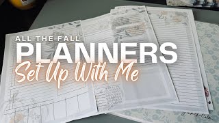 All the Fall Planner Options Set Up My Daily Weekly Meal Plan and Currently Planners [upl. by Messere]