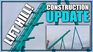 Emperor Coaster SeaWorld San Diego Construction Update 12819 [upl. by Aldredge549]