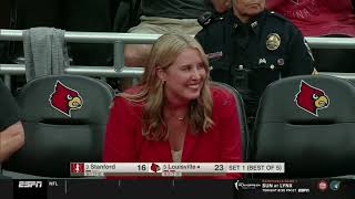 Highlights No 5 Louisville Volleyball vs No 3 Stanford [upl. by Eeryn484]