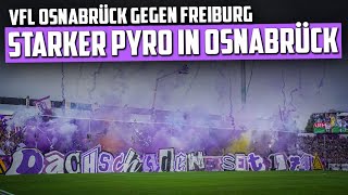 OsnabrückFans mit starker Pyro amp Choreo im DFBPokal VfL Osnabrück  SC Freiburg 04 [upl. by Nerraf107]