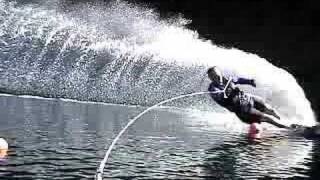 Slalom Water Skiing Sproat Lake 28 to 38off [upl. by Branch]