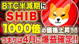 SHIB【半減期に暴騰】X決済導入日公開で1000倍は手堅く狙える、チャンスを掴んで離すな。 [upl. by Anertal136]