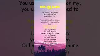 Drake  Hotline Bling Lyrics shorts [upl. by Otilopih130]