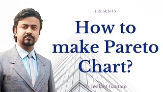 how to make pareto chart Pareto chart  8020 rule  Irshant Gautam IGBMC [upl. by Regnij]