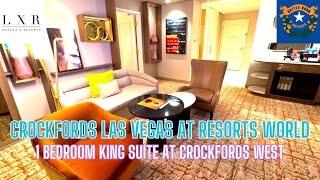 Walkthrough Tour Of A Crockfords West 1 Bedroom King Suite At Crockfords Las Vegas Resorts World [upl. by Seuqirdor]