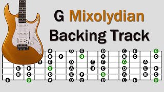 G Mixolydian Backing Track  Rock Pop [upl. by Adnot267]