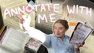 i tried annotating for the first time 📖 💕  READING VLOG [upl. by Saloma764]