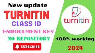 Turnitin class id and enrollment key 2024  New turnitin id  turnitin gratis [upl. by Yecad434]