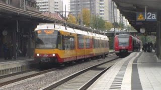 Zugverkehr in KarlsruheDurlach  09102015 [upl. by Idalia955]