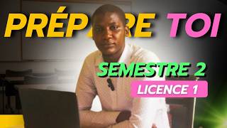 Comment bien préparer son SEMESTRE 2 licence 1 [upl. by Adaiha]