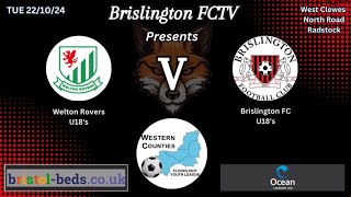 WCFYL Welton Rovers U18’s V Brislington FC U18’s [upl. by Adnovoj]