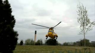 Seaking Rescue helicopter at Marjon landing site [upl. by Yblehs]