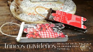 TRINEOS NAVIDEÑOS CON DECOUPAGE [upl. by Weirick41]