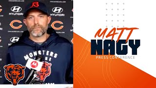 Matt Nagy on Teven Jenkins Were excited to get him out there  Chicago Bears [upl. by Nyletac]