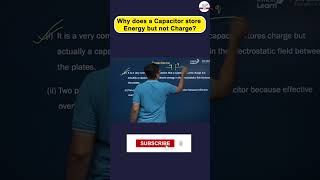 Why Does a Capacitor Stores Energy But Not Charge  capacitance electricfield jeephysics shorts [upl. by Gader]