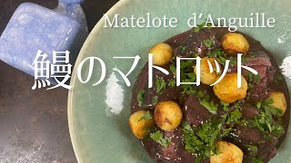 Matelote d’anguilleEel Matelote in rend wine鰻のマトロット [upl. by Llig538]