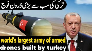 worlds largest army of armed drones built by turkey [upl. by Doralynn274]