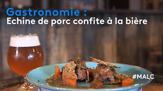 Gastronomie  échine de porc confite à la bière [upl. by Jb397]