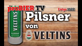 Pilsner von Veltins  proBIERTV  Craft Beer Review 1122 4K [upl. by Acitel]