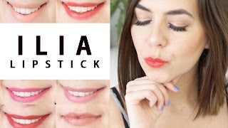 ILIA BEAUTY LIPSTICK  Lip Swatches  Lippenstift Naturkosmetik [upl. by Isla]