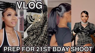 PREPARE WITH ME FOR MY 21ST BIRTHDAY PHOTOSHOOT i had 48 hrs to get ready [upl. by Ahsemat]