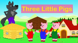 Three Little Pigs  Moral Story  Bedtime Stories  Itsy Bitsy Toons  English Stories [upl. by Yxel]