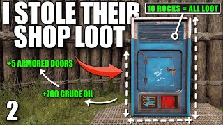 I USED A CLANS OWN SHOP TO STEAL THEIR LOOT  Solo Rust [upl. by Gardiner545]