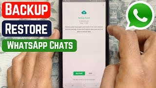 How to Backup and Restore Whatsapp Messages on Android 2019 [upl. by Anaiviv]