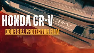 Door Sill Protection Film Install amp Review  Honda CRV 2023  2024 [upl. by Dowski]