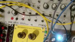 Eurorack Modular MOOG DFAM hordijk benjolin KORG SQ1 METASONIX Tape delay [upl. by Leonard639]