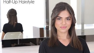 How To  Easy Half Up Style for Mid Length Hair [upl. by Edlin]