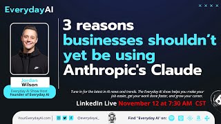 Three reasons businesses shouldn’t be using Anthropics Claude [upl. by Elleb]