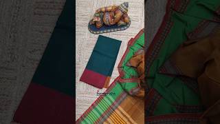 MERCERISED PEARL COTTON SAREES WITH MIX amp MATCH CONTRAST BLOUSES [upl. by Waal]