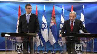 PM Netanyahus meeting with Serbian PM Aleksandar Vučić [upl. by Mezoff]