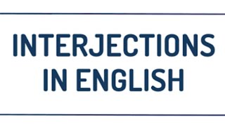 Interjection with examples grammar and composition [upl. by Nicoline]